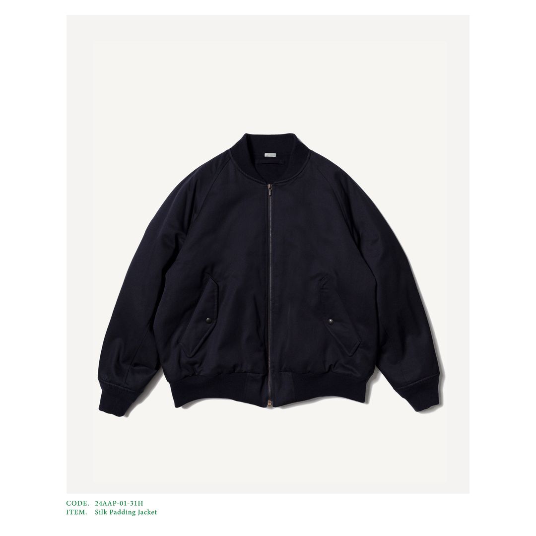 A.PRESSE 24AW Silk Padding Jacket