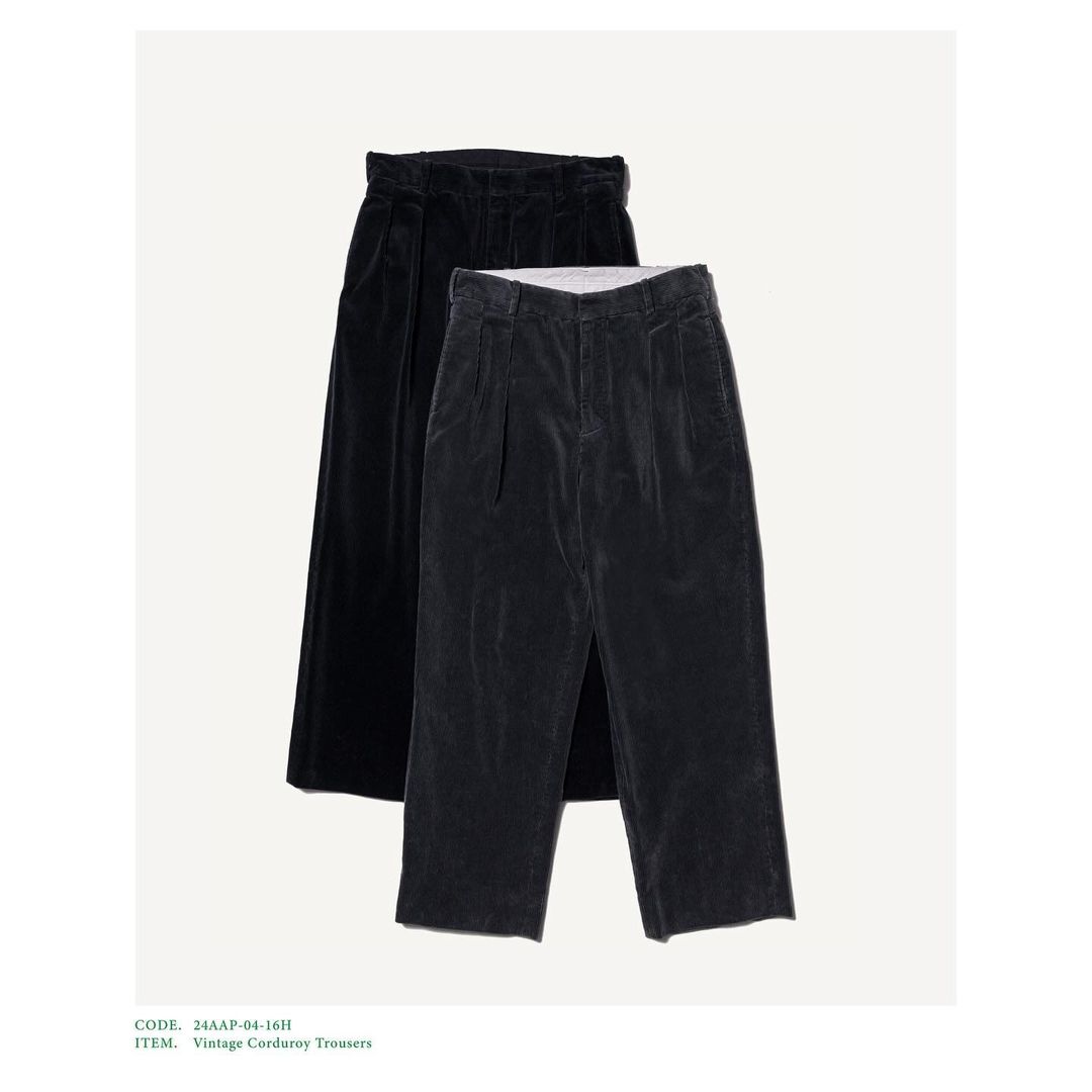 A.PRESSE 24AW Vintage Corduroy Trousers