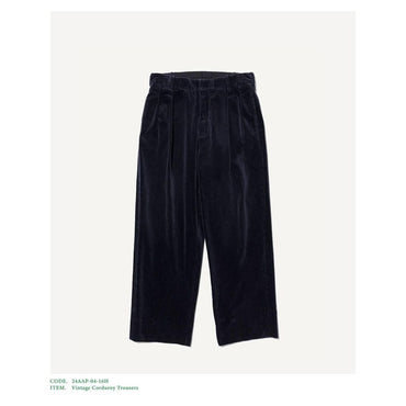 A.PRESSE 24AW Vintage Corduroy Trousers