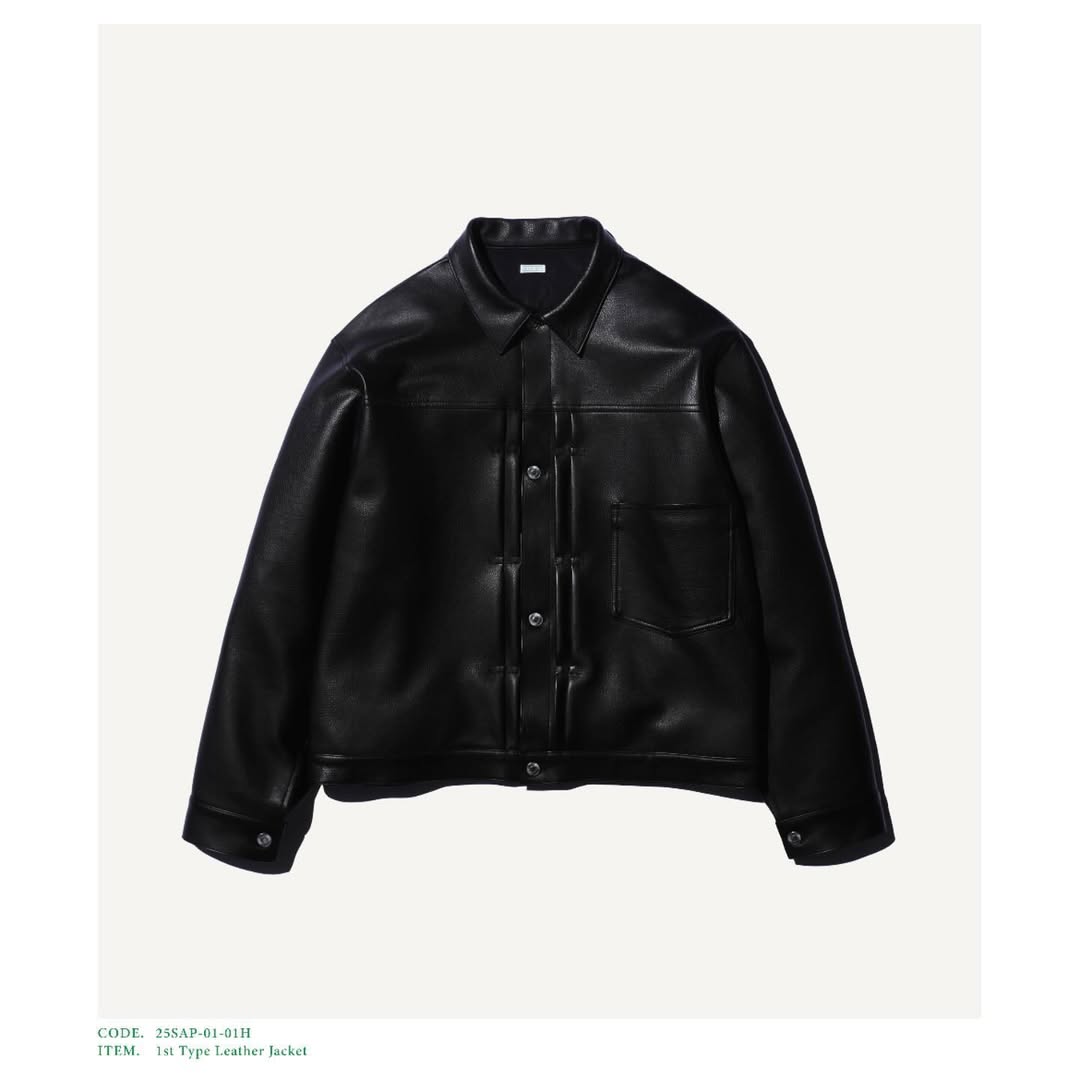 A.PRESSE 25SS 1st Type Leather Jacket