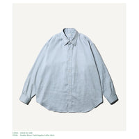 A.PRESSE 25SS Double Weave Twill Regular Collar Shirt