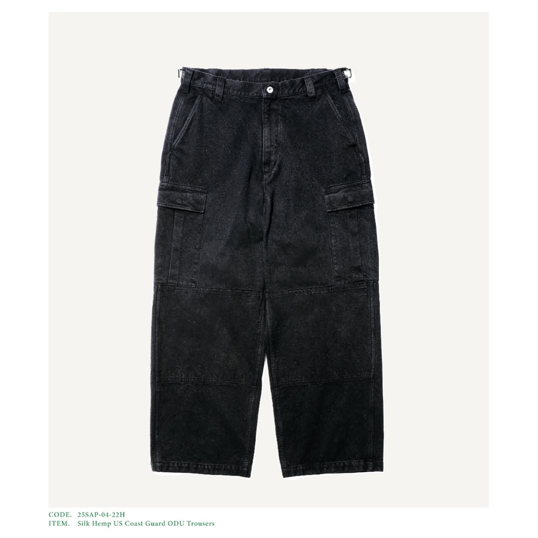 A.PRESSE 25SS Silk Hemp US Coast Guard ODU Trousers