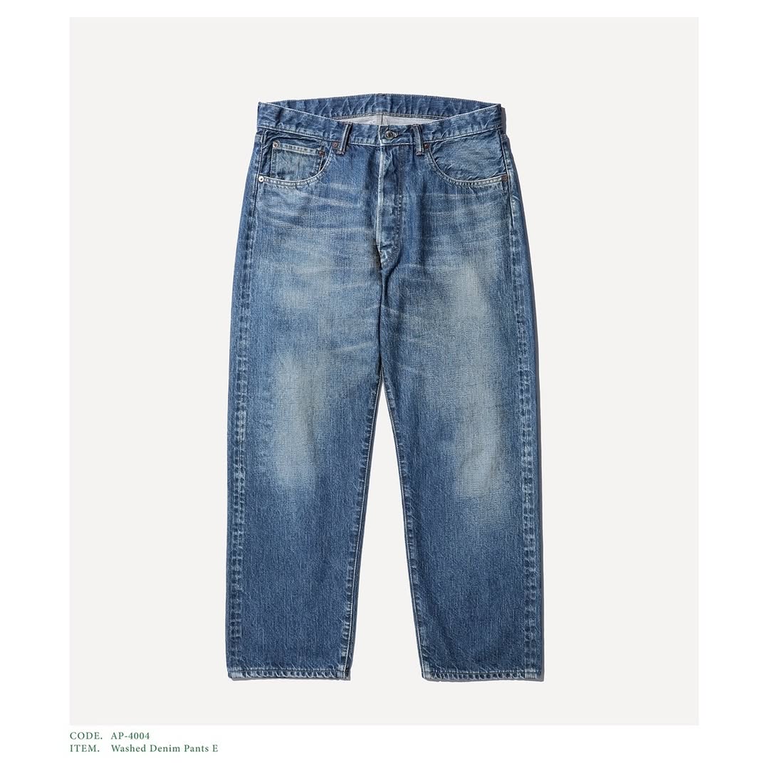 A.PRESSE 25SS Washed Denim Pants E