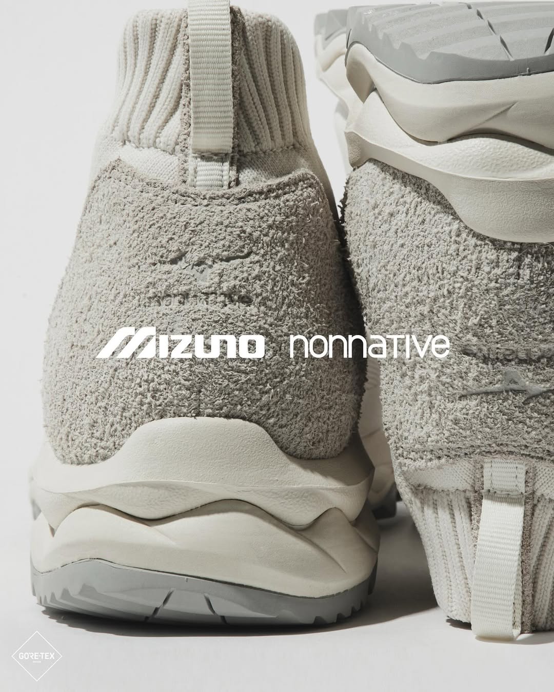 nonnative × Mizuno / WAVE MUJIN TL MID GTX “OFF WHITE”