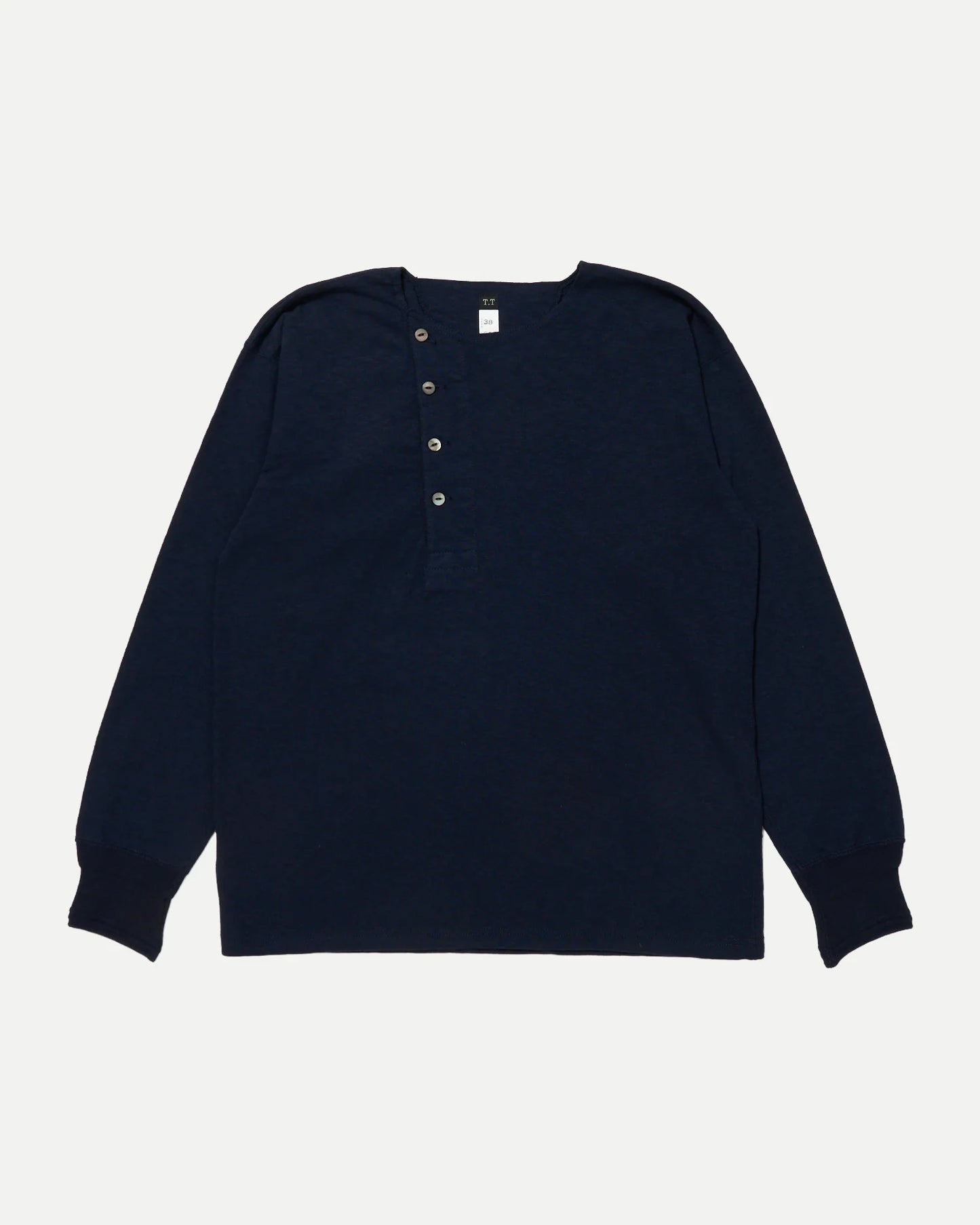 T.T 25AW SIDE HENLEY NECK SHIRT