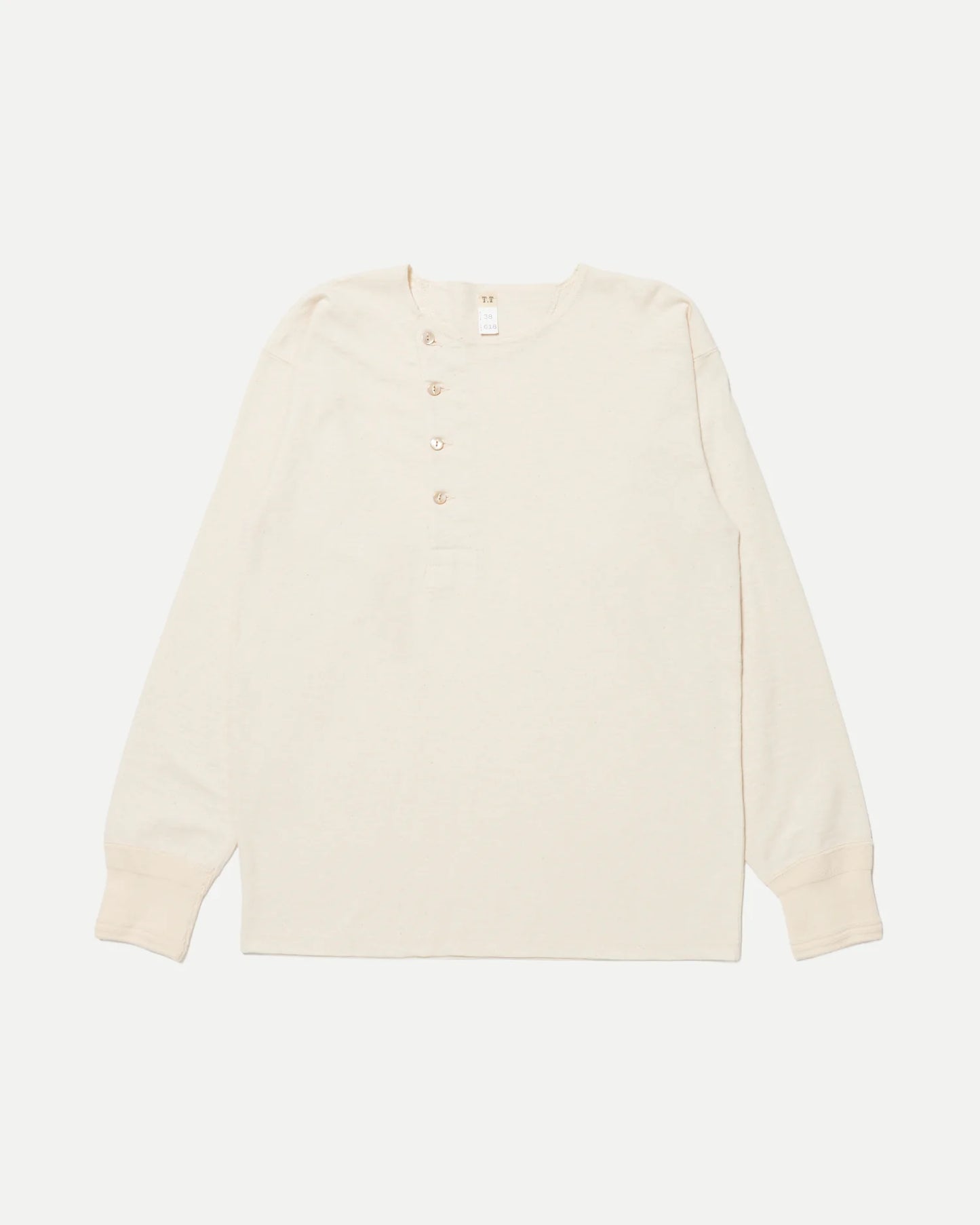 T.T 25AW SIDE HENLEY NECK SHIRT