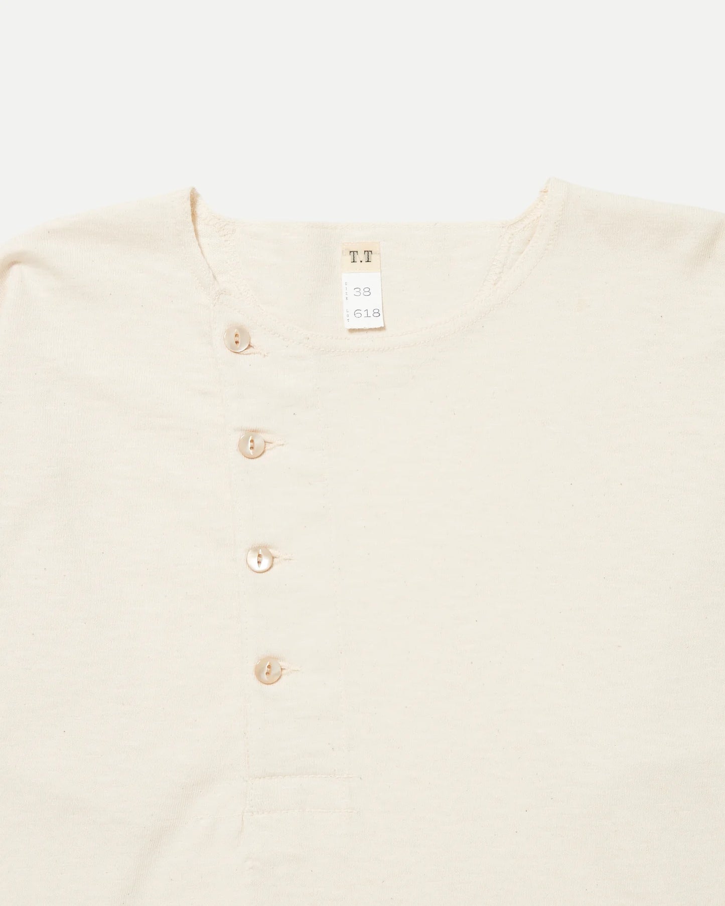 T.T 25AW SIDE HENLEY NECK SHIRT