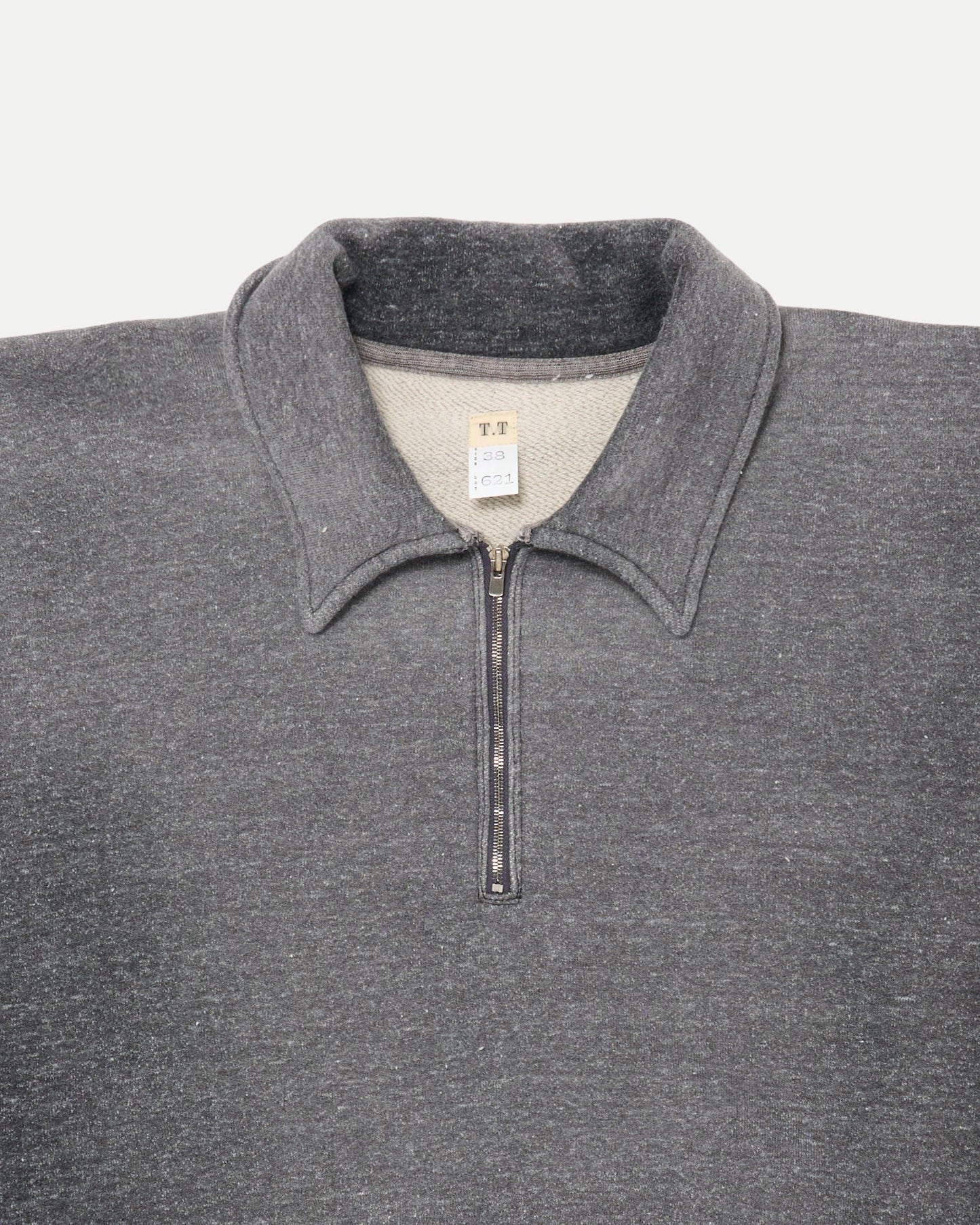 T.T 26SS LOT.621 HALF ZIP S/S SWEAT SHIRT