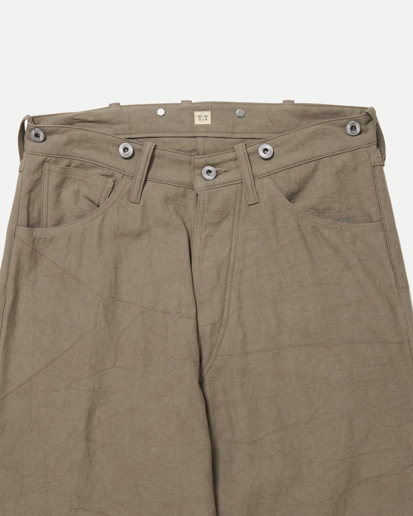 T.T 25AW BUCKLE-BACKED TROUSERS