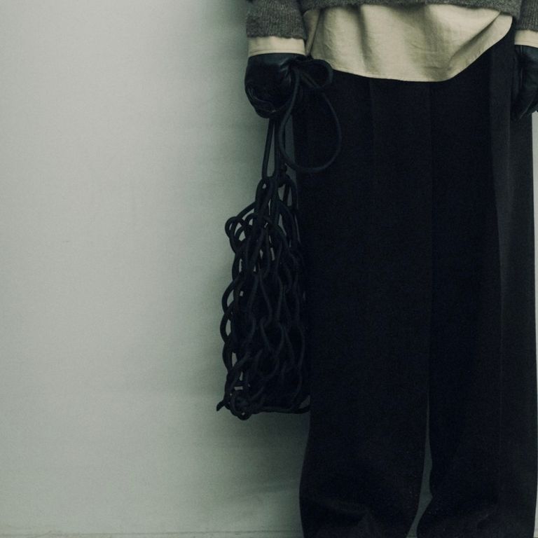 ssstein 25AW Para Cord Hand Knit Bag