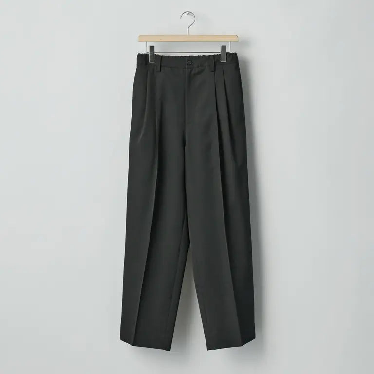 ssstein 25AW Two Tuck Easy Trousers(2/90 WOOL GABARDINE)
