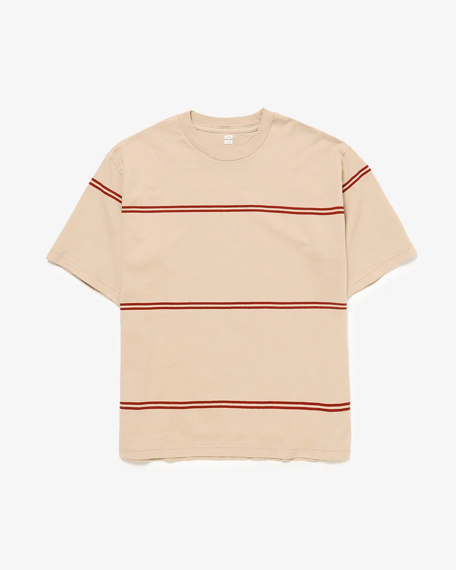 blurhms 25SS C/NAPP BORDER PLAIN TEE