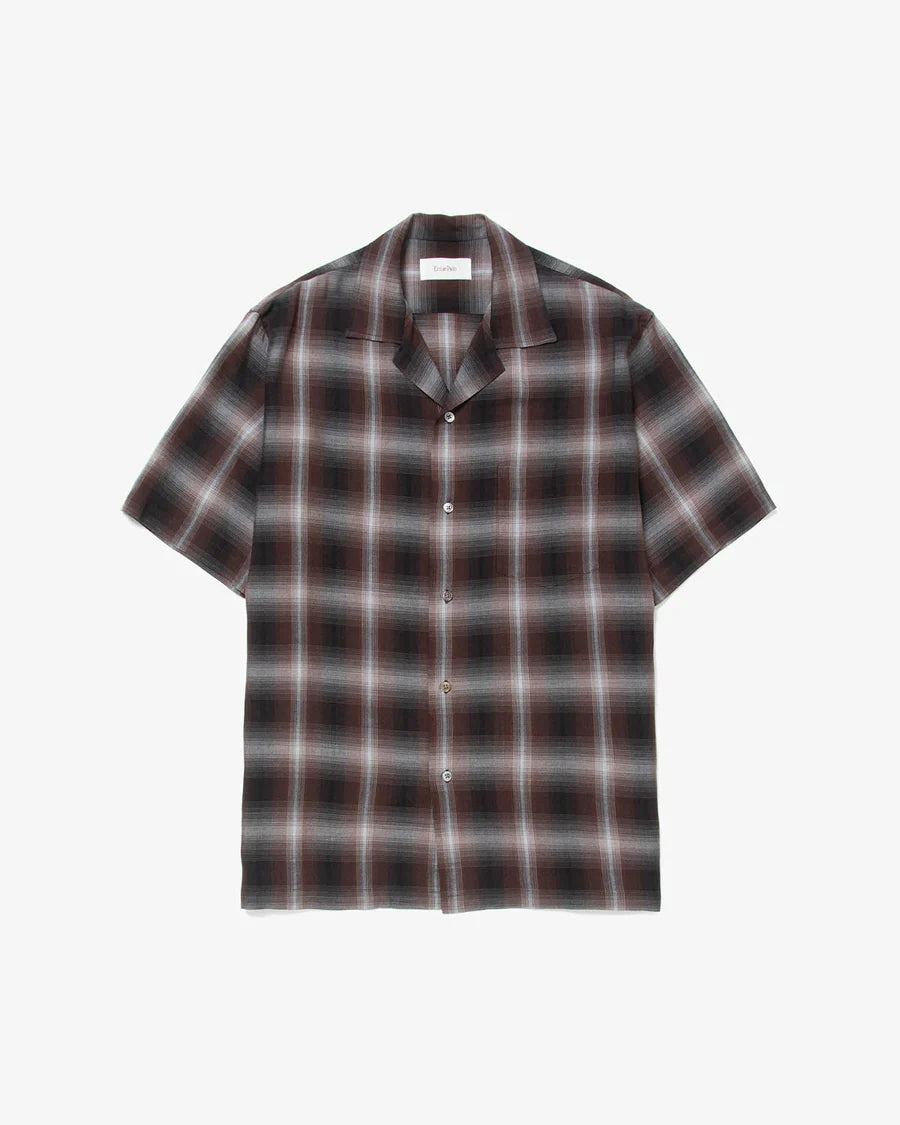 Ernie Palo 25SS Rayon Check S/S Shirt