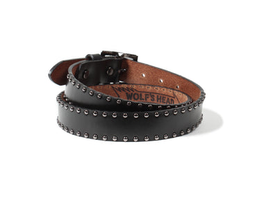 WACKO MARIA x WOLF’S HEAD / STUDS LEATHER BELT