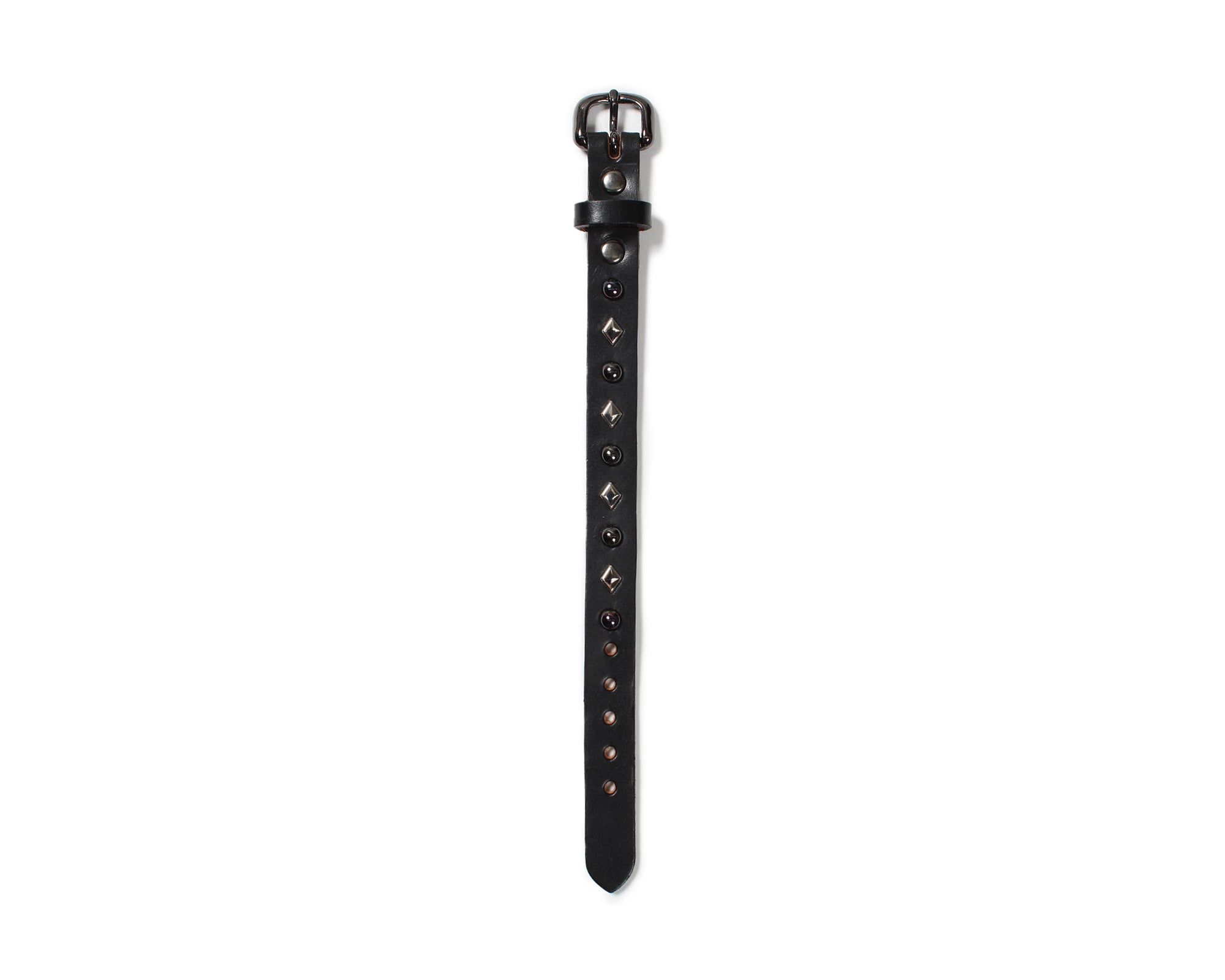 WACKO MARIA x WOLF’S HEAD / STUDS LEATHER WRIST BAND