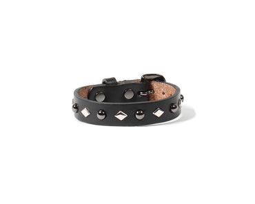 WACKO MARIA x WOLF’S HEAD / STUDS LEATHER WRIST BAND