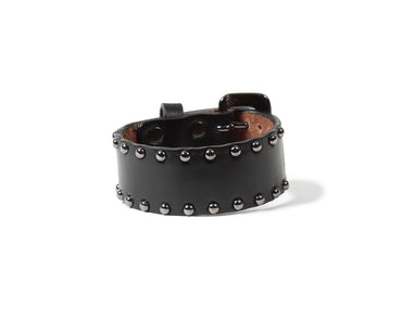 WACKO MARIA x WOLF’S HEAD / STUDS LEATHER WRIST BAND