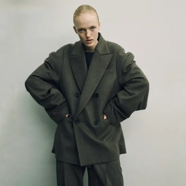 ssstein 25AW Wool Doeskin Deformed Shoulder Jacket