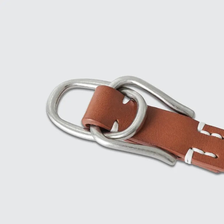 YOKE 25AW Double Buckle Leather Belt