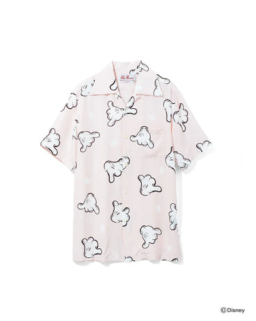 Name. x Disney / HAND SIGN ALOHA SHIRT (MICKEY MOUSE)