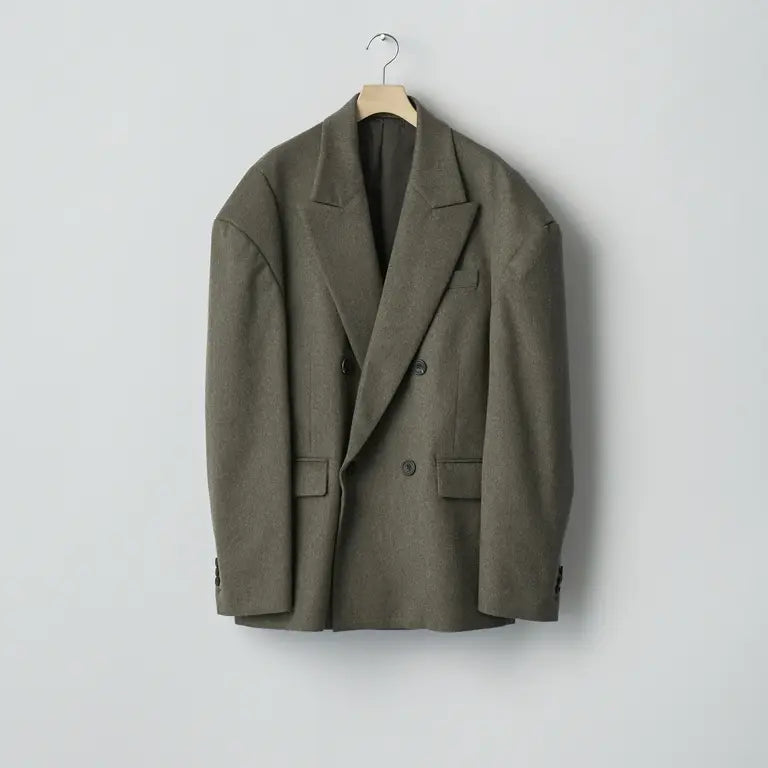 ssstein 25AW Wool Doeskin Deformed Shoulder Jacket