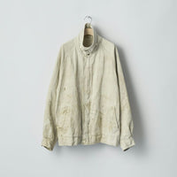 ssstein 25AW Heavy Linen Herringbone Zip Jacket