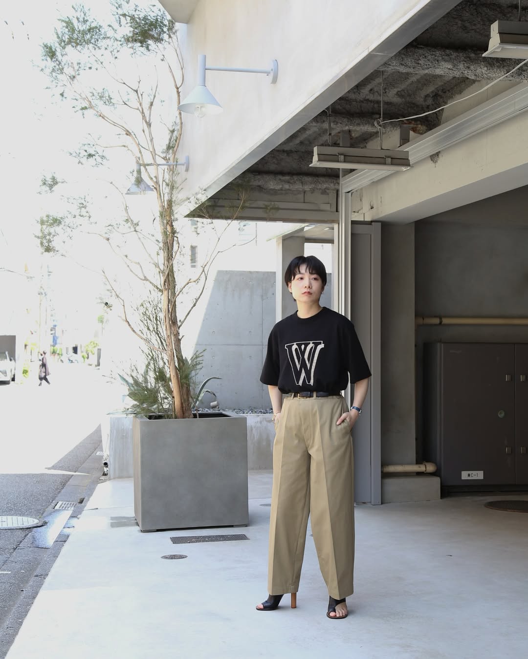 blurhmsROOTSTOCK / W-W 88/12 Print Tee STANDARD EX / WIDE EX