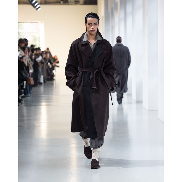 ssstein 25AW Silk/Nylon Oversized Skipper Shirt