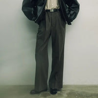 ssstein 25AW Wool Doeskin Flare Trousers