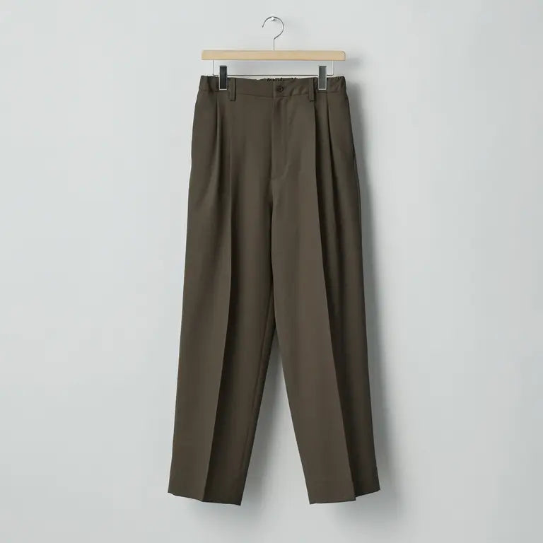 ssstein 25AW Two Tuck Easy Trousers(2/60 WOOL GABARDINE)