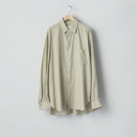 ssstein 25AW Cotton/Silk Oversized Regular Collar Shirt
