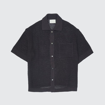 YOKE 25SS Cotton Mesh Knit Shirt