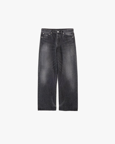 Graphpaper / Selvage Denim Five Pocket Wide Straight Pants -DARK FADE-