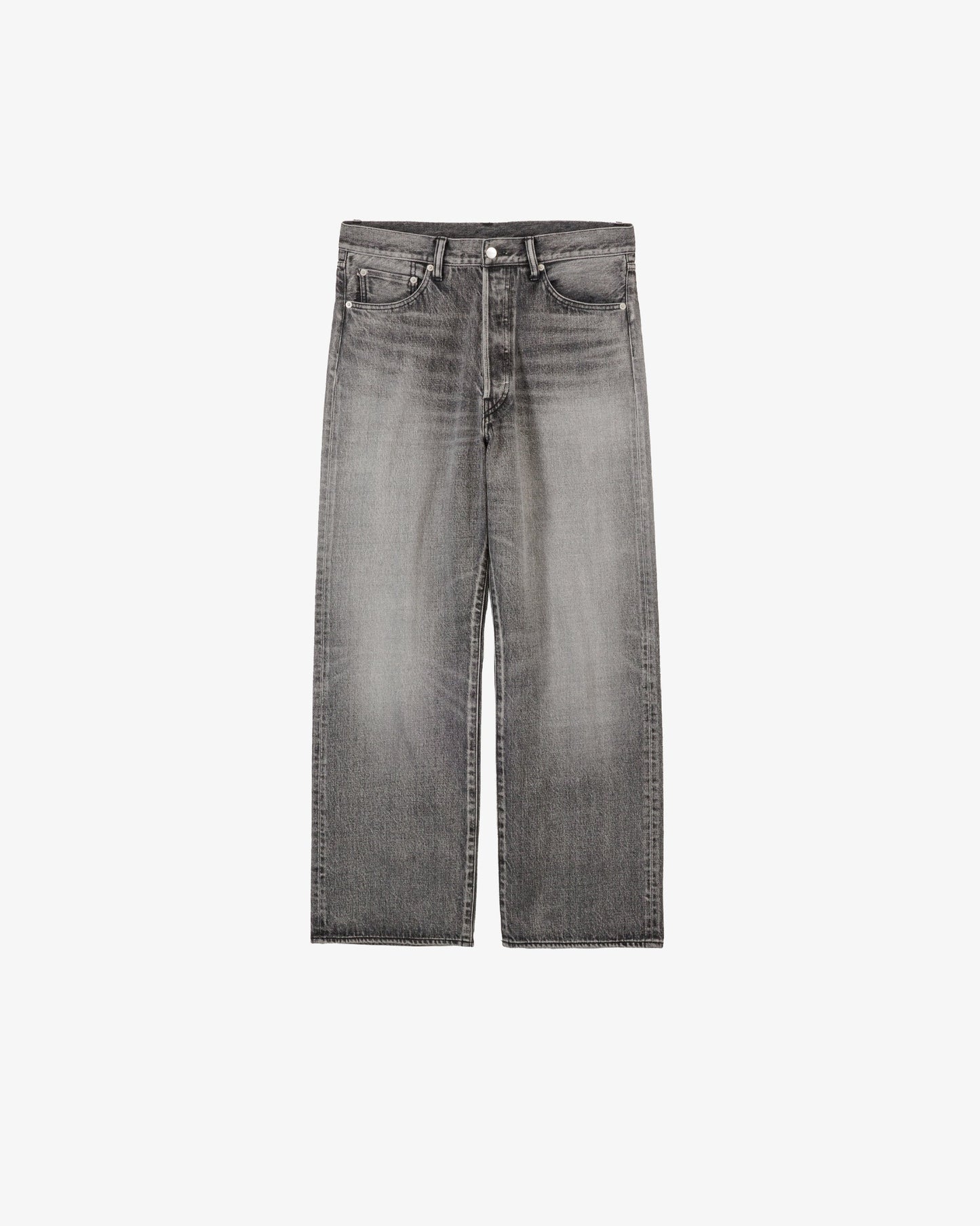 Graphpaper / Selvage Denim Five Pocket Wide Straight Pants -LIGHT FADE-
