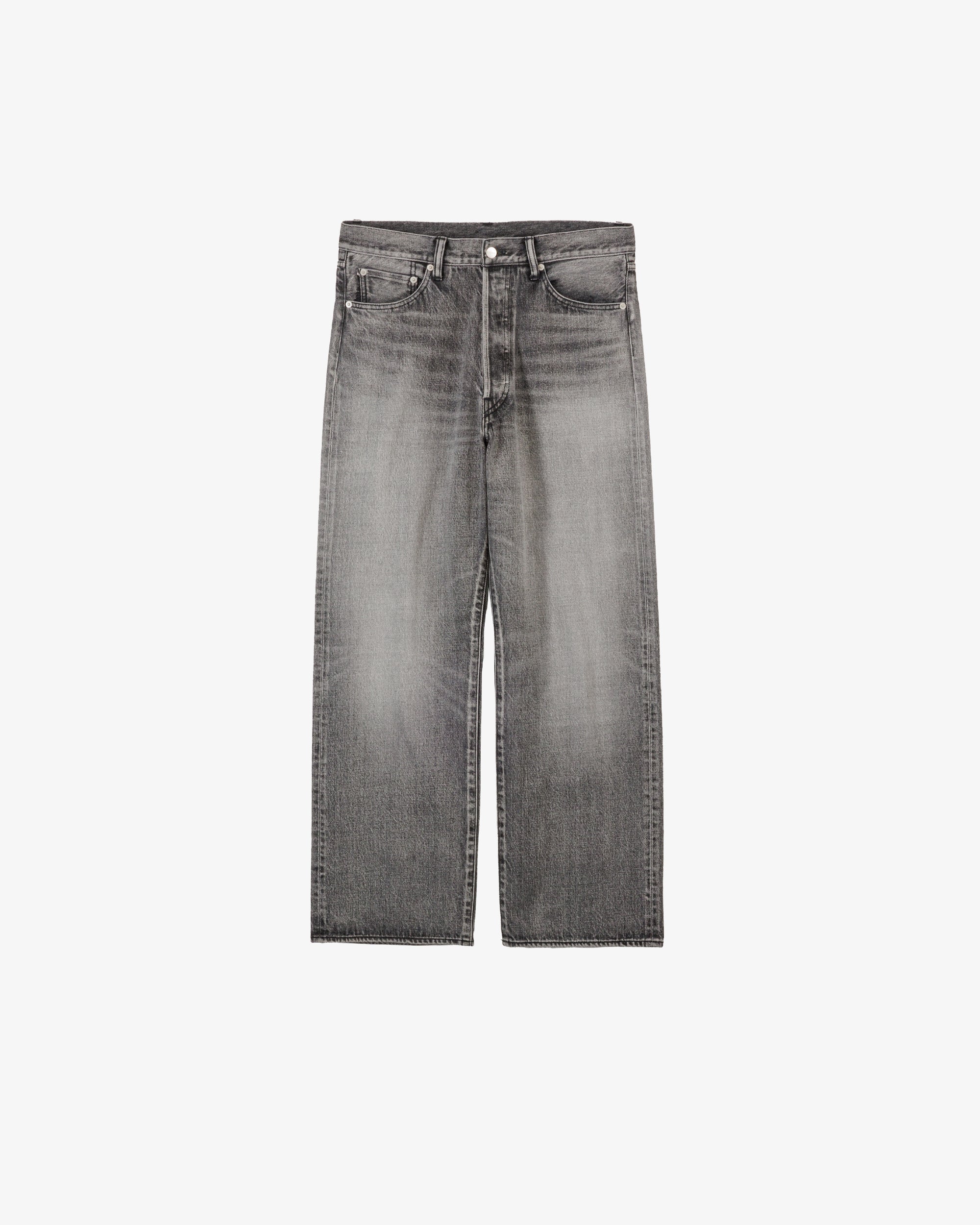 Graphpaper / Selvage Denim Five Pocket Wide Straight Pants -LIGHT FADE-