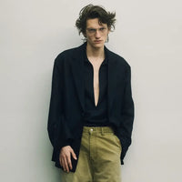 ssstein 25AW Wool Flannel Oversized Single Breasted Jacket