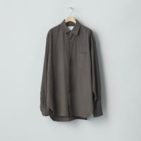 ssstein 25AW Rayon/Linen Oversized Down Pat Shirt