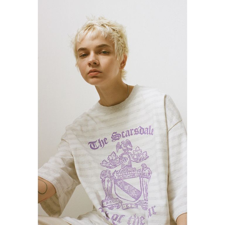 ESSAY 25SS Original Shadow Stripe T-shirt
