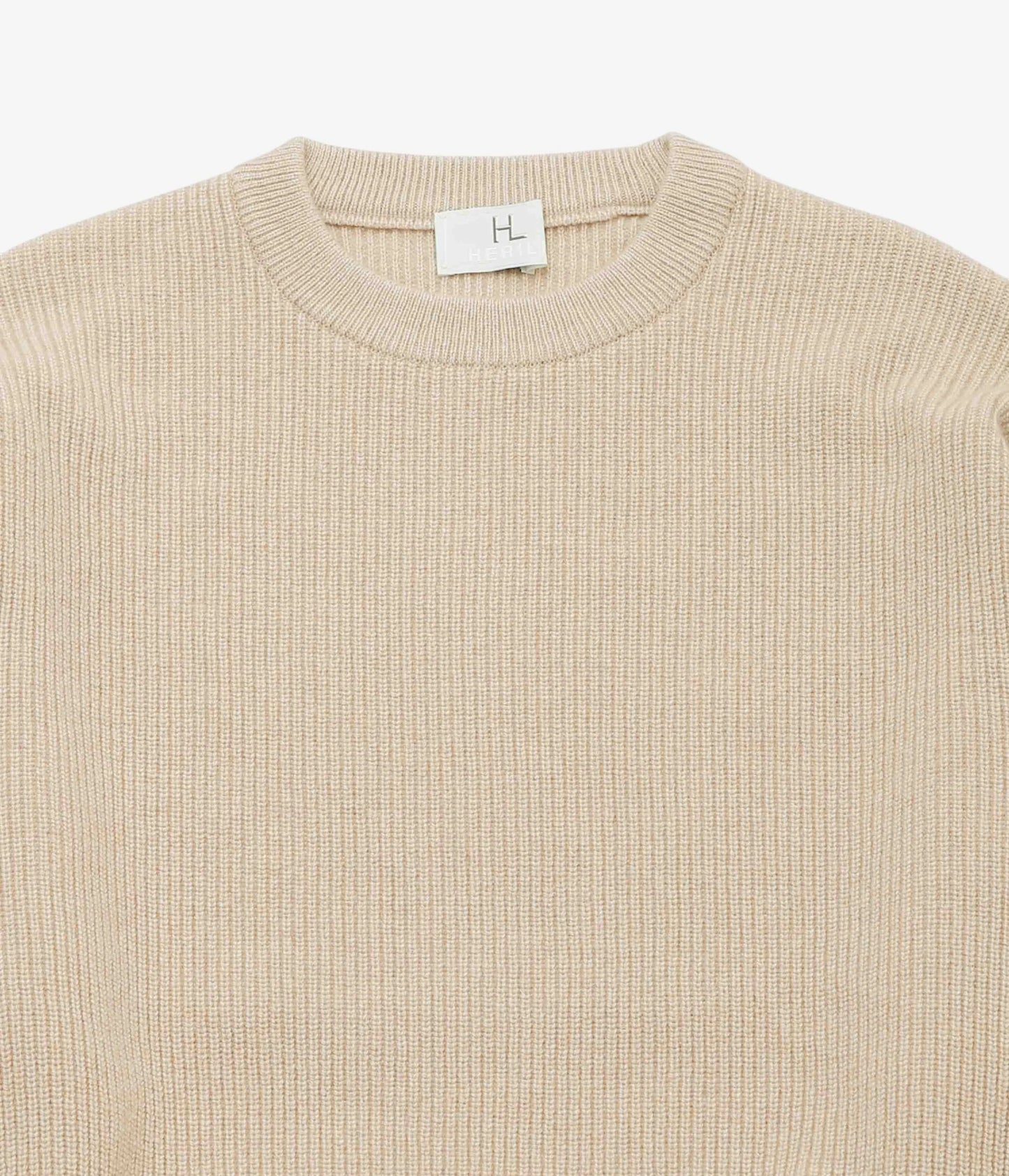 HERILL 26AW GOLDEN SEA ISLAND RIB STICH SWEATER