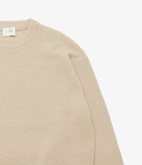 HERILL 26AW GOLDEN SEA ISLAND RIB STICH SWEATER