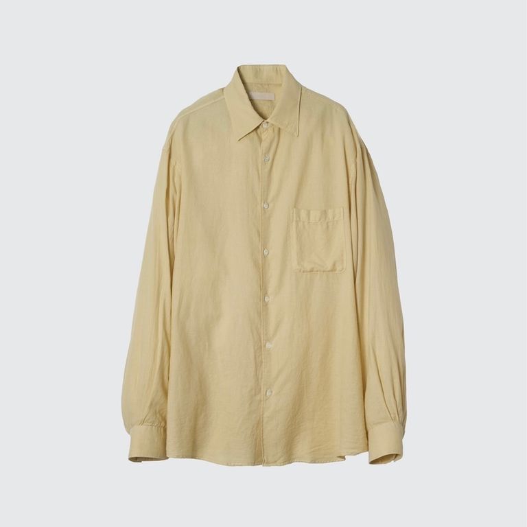 YOKE 25SS Garment Dyed Cotton Silk Twill Shirt