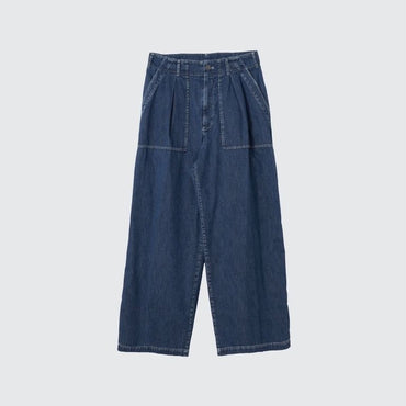 YOKE 25SS Light-Weight Denim 1tuck Wide Baker Pants