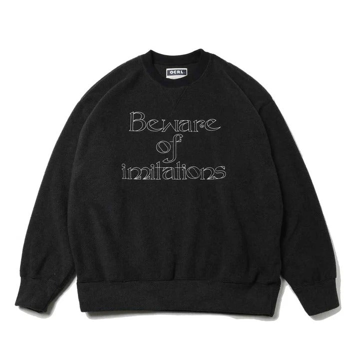 O - / FLEECE SWEATSHIRT(IMITATION)