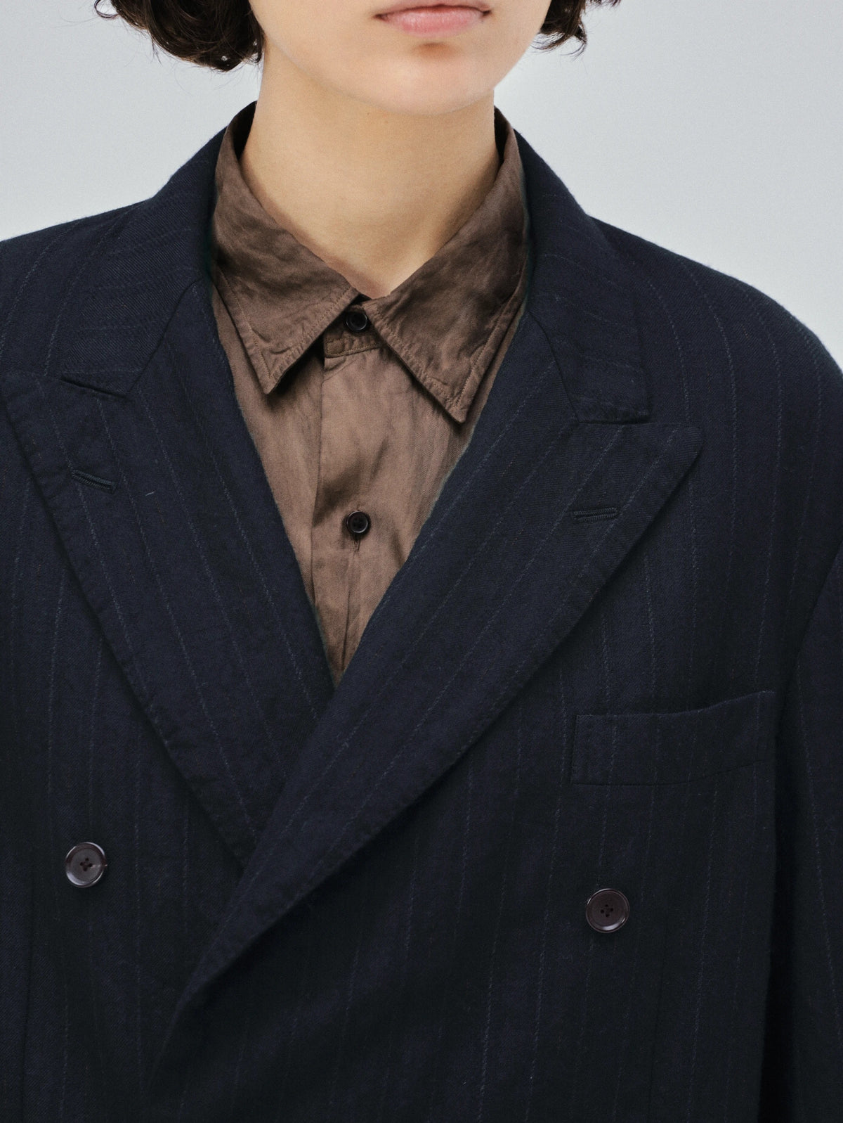 KAPTAIN SUNSHINE 26AW Wool Stripe Double-breasted Jacket