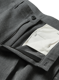 BATONER 26AW  TWEED WOOL ONE TUCK TROUSERS