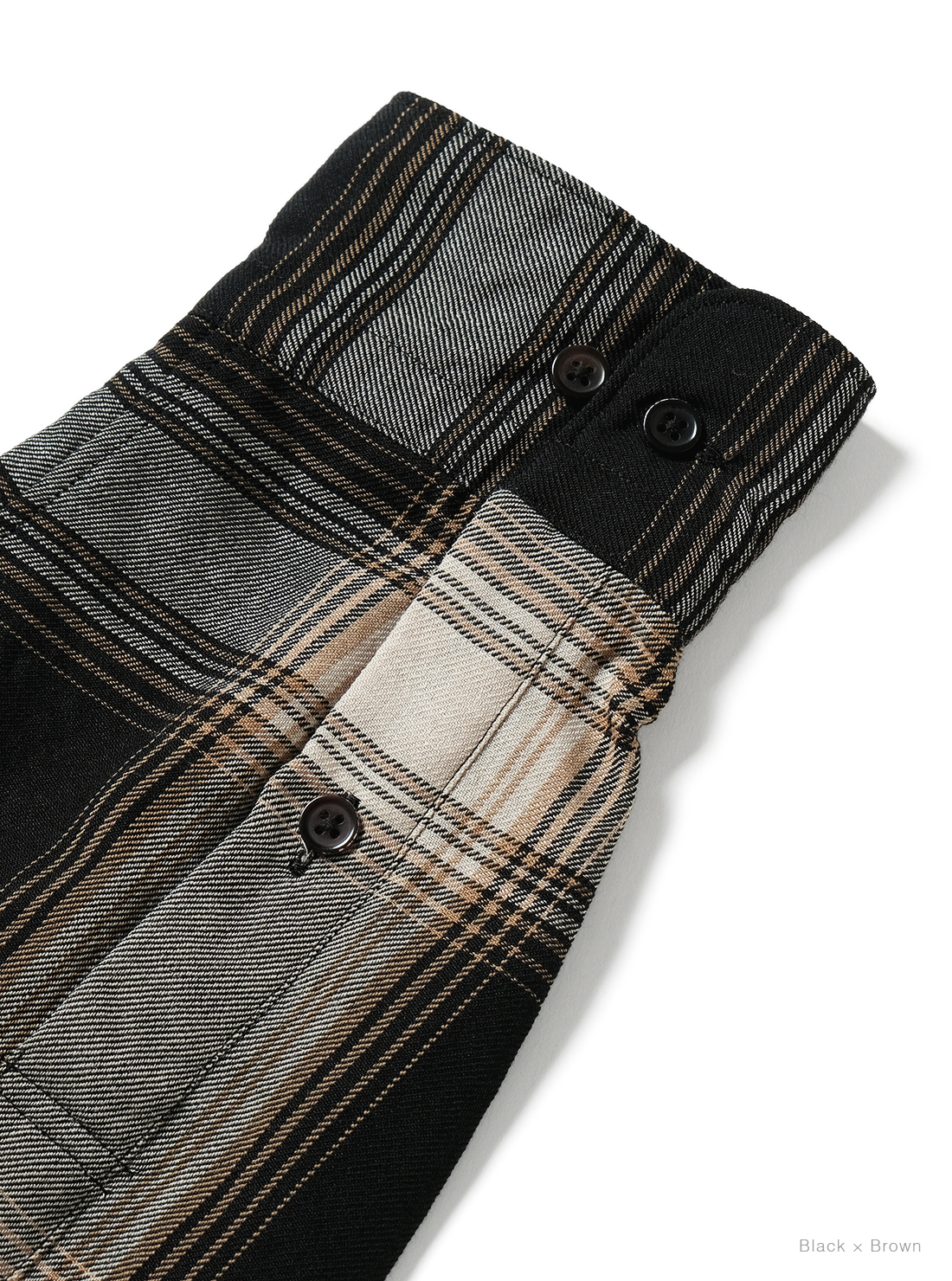 BATONER 26AW  OMBRE CHECK REGULAR COLLAR SHIRT