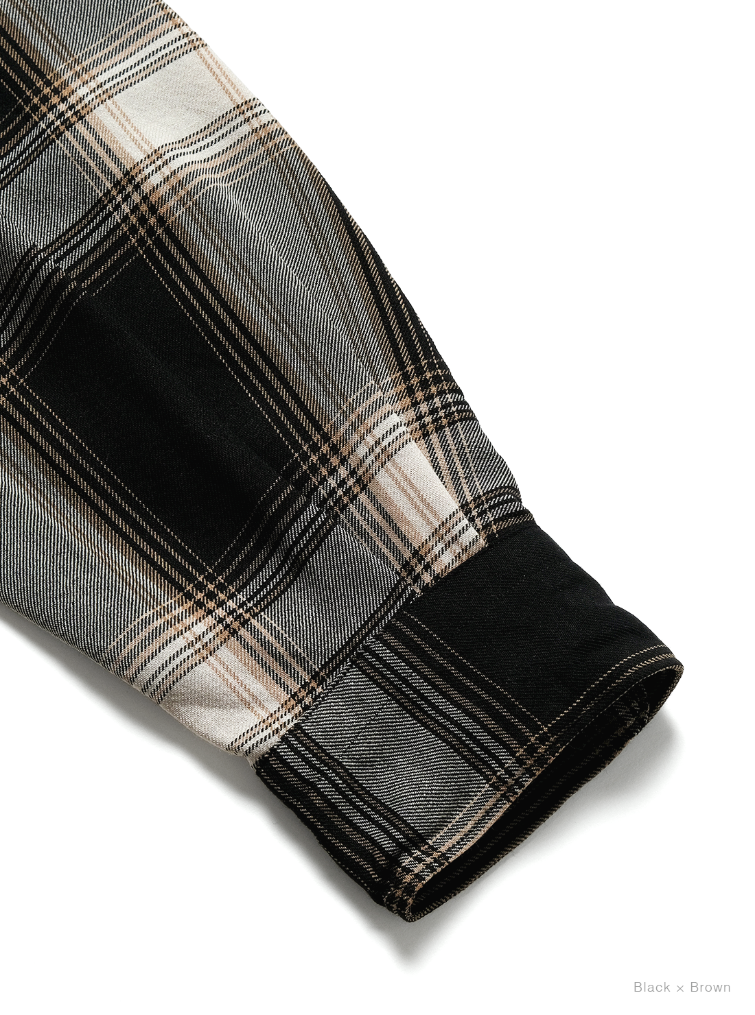 BATONER 26AW  OMBRE CHECK BAND COLLAR SHIRT
