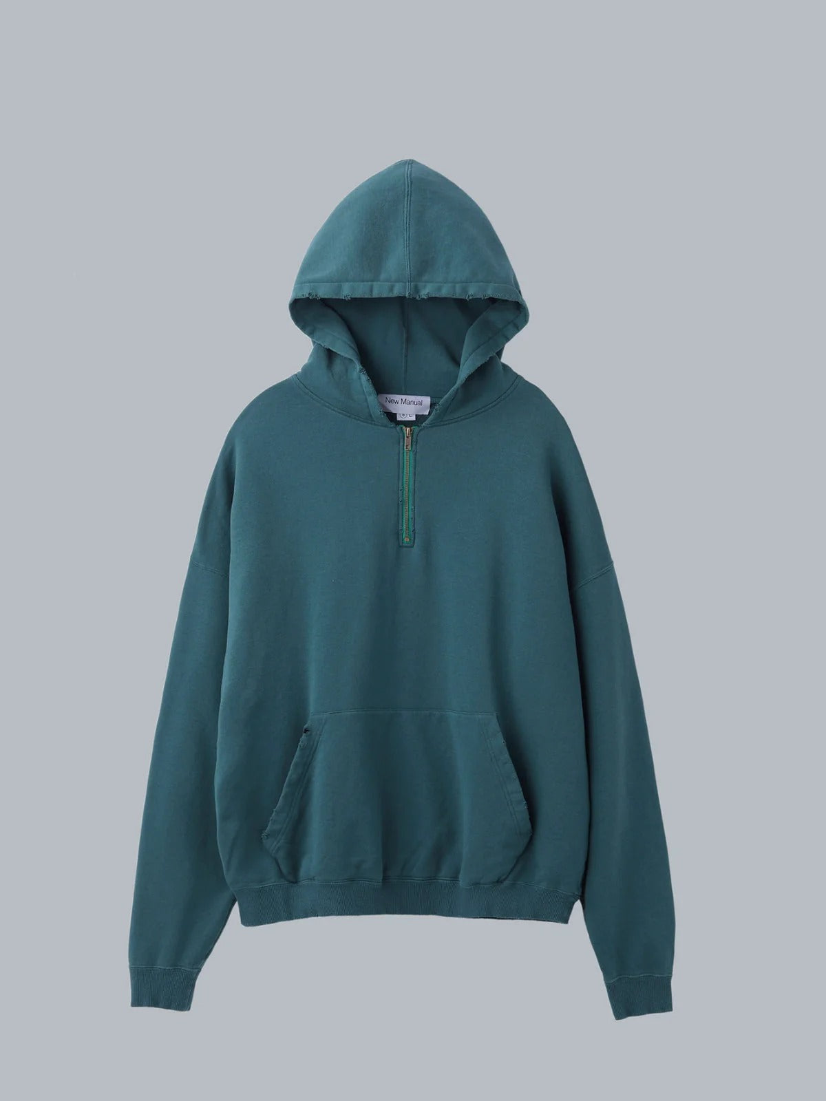 New Manual 26AW VINTAGE WASHED HALF ZIP HOODIE