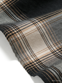 BATONER 26AW  OMBRE CHECK BAND COLLAR SHIRT
