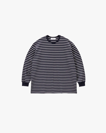 Graphpaper / Tri Spun Border Long Sleeve Tee